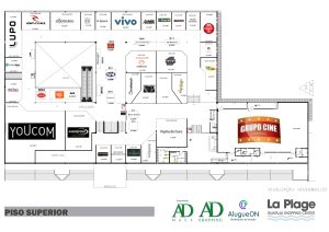 Planta-Piso-superior-Shopping-La-Plage-AlugueOn