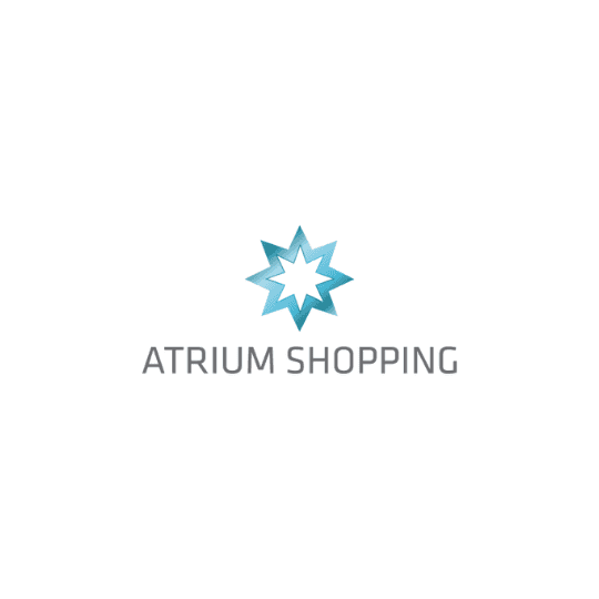 Logo do  Atrium Shopping em fundo branco