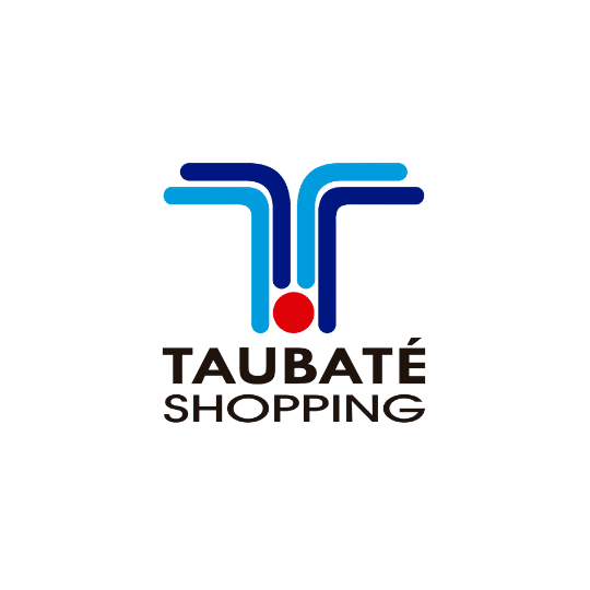 Logo do Shopping Taubaté em fundo branco.