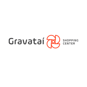 Logo do gravatai shopping em um fundo branco